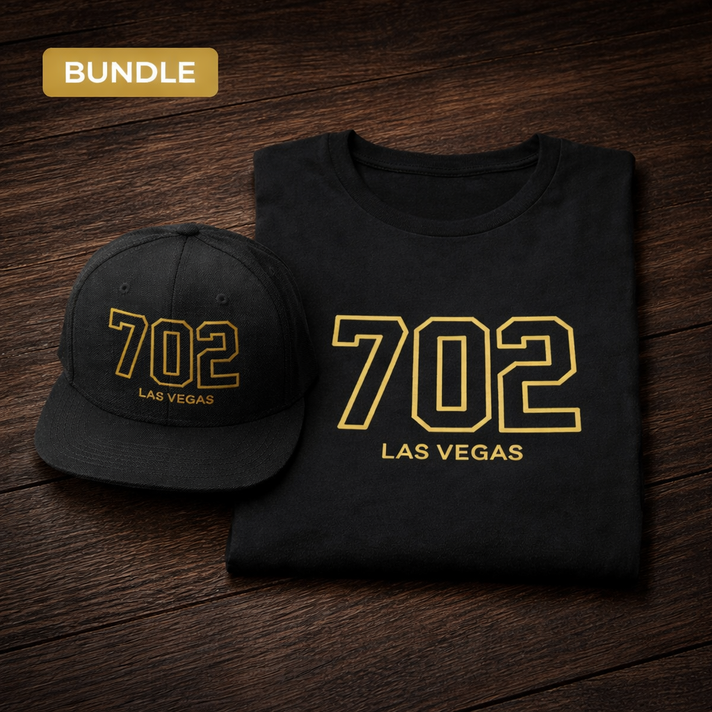 702 Las Vegas Hat & Tee Bundle